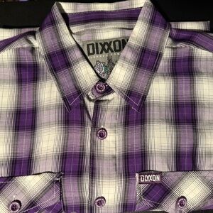Dixxon “65 Roses” Purple Plaid Men's Shirt